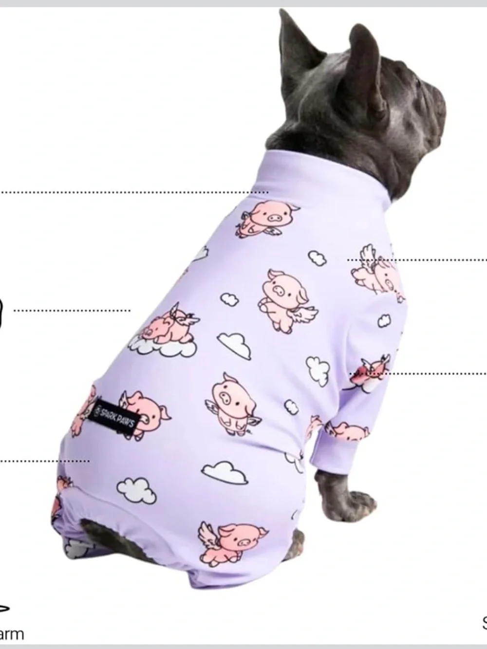 Spark Paws Dog Pajama,Recovery Suit Male, Onesie, Ultra-Soft and 4-Way Stretch